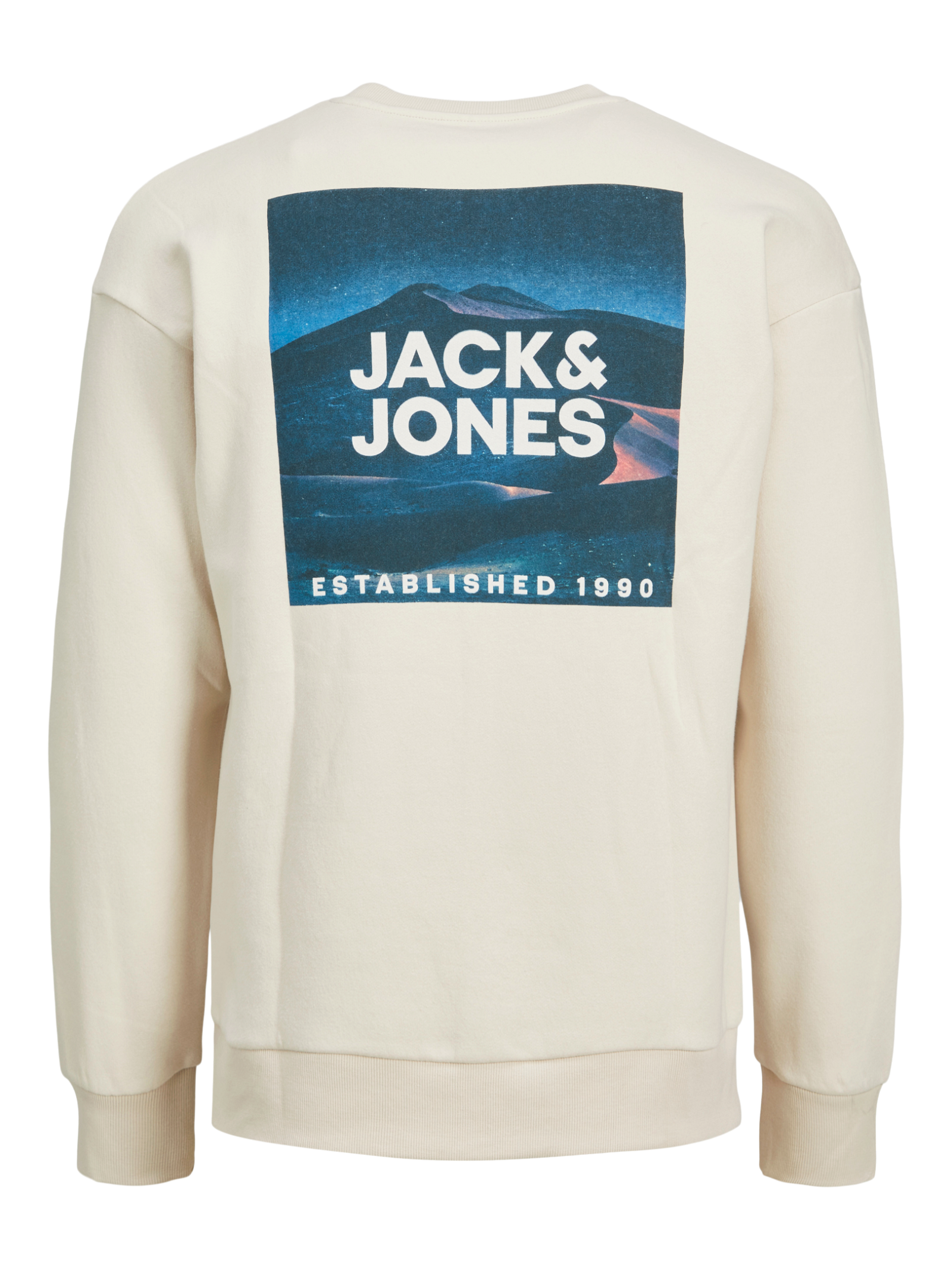  Jack & Jones Jcoswish Crewneck Sweatshirt - Moonbeam - Bonton