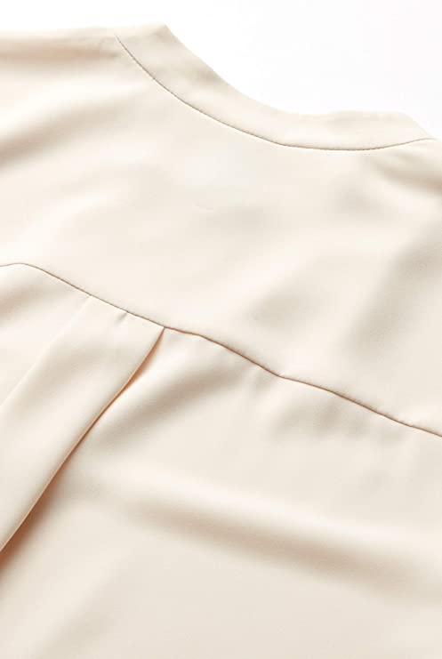  Anne Klein Plus Size Pop-over Blouse with Covered Placket And Side Slits - Anne White - Bonton