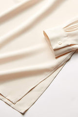 Plus Size Pop-over Blouse with Covered Placket And Side Slits