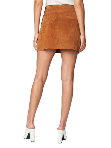 Button Down Patch Pocket Mini Skirt