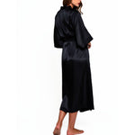 Jesse Satin 3/4 Sleeve Long Robe Plus Size