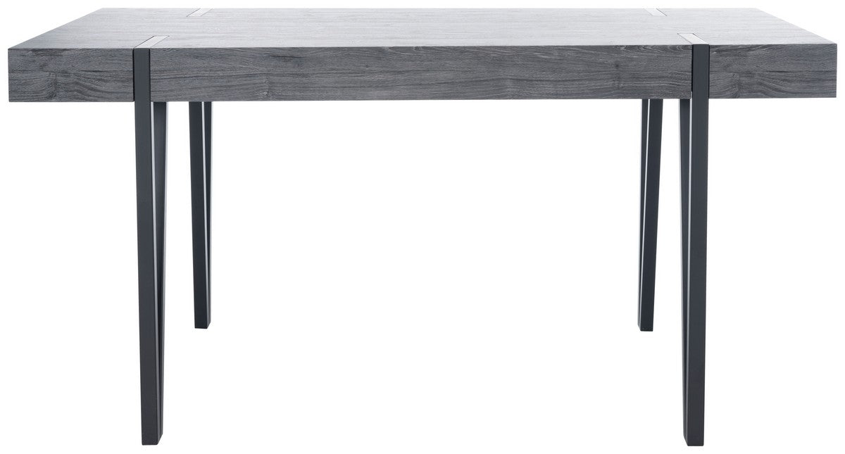  Safavieh Alyssa Wooden Dining Table - Black Oak / Black Legs - Bonton