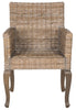  Safavieh Armando Wicker Dining Chair Set of 2 - Natural - Bonton