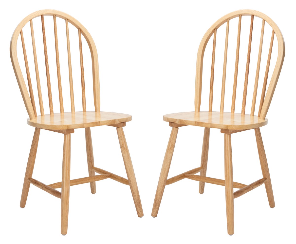  Safavieh Camden Dining Chair Set of 2 - Natural - Bonton