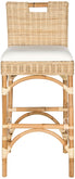  Safavieh Fremont Rattan Bar Stool - Natural - Bonton