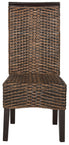  Safavieh Ilya Rattan Dining Chair Set of 2 - Brown / Multi - Bonton