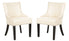  Safavieh Lotus Side Chairs Set of 2 - Flat Cream - Bonton