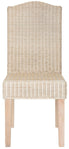  Safavieh Odette Rattan Dining Chair Set of 2 - White Washed - Bonton