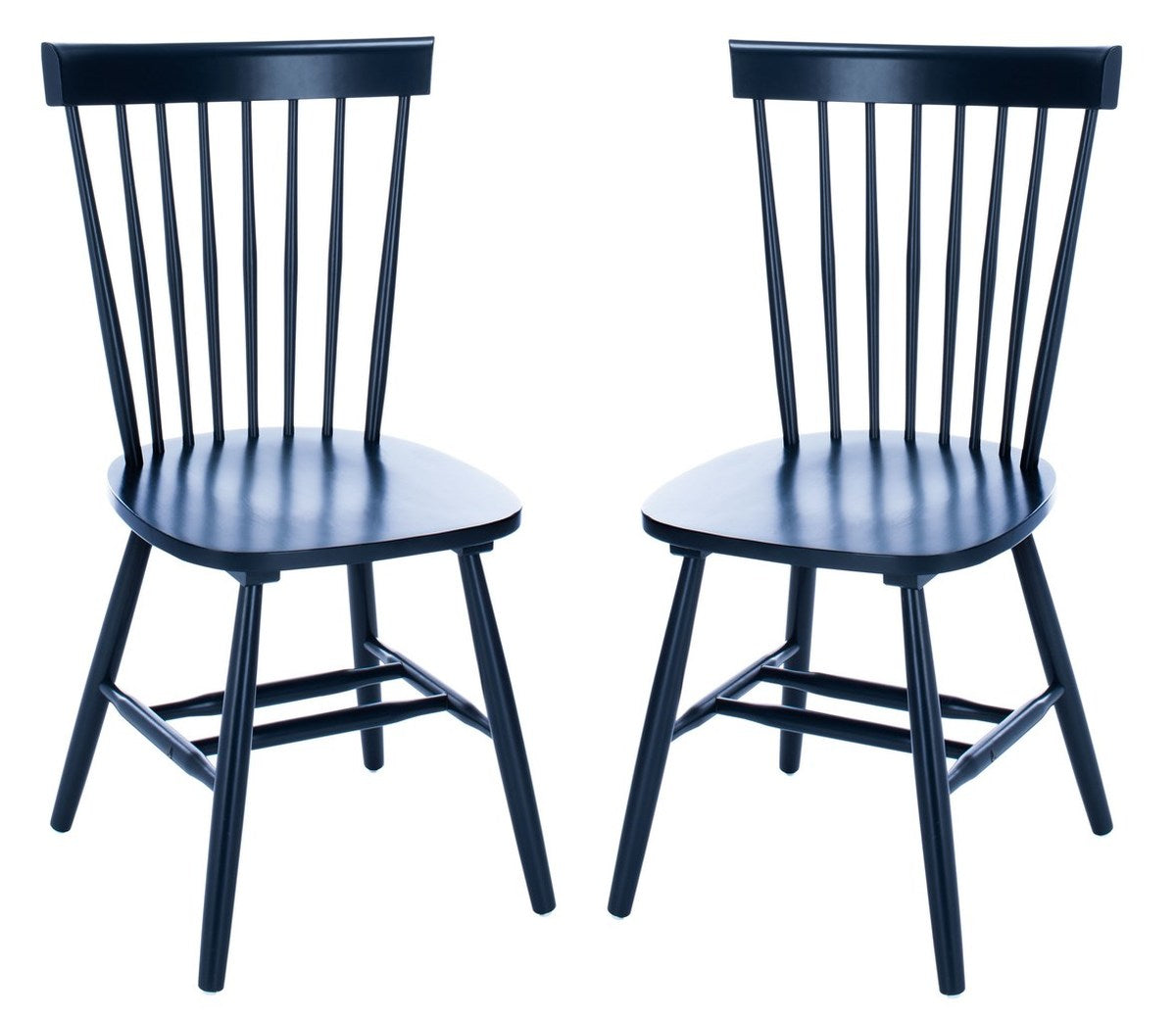  Safavieh Parker Spindle Dining Chairs Set Of 2 - Navy - Bonton