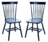  Safavieh Parker Spindle Dining Chairs Set Of 2 - Navy - Bonton