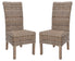  Safavieh Quaker Rattan Side Chair Set of 2 - Natural - Bonton