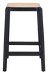  Safavieh Silus Backless Counter Stool - Black/Natural - Bonton