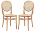  Safavieh Sonia Rattan Dining Chairs Set of 2 - Natural - Bonton