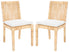  Safavieh Tojo Rattan Dining Chairs Set of 2 - Natural/White - Bonton