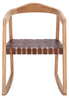  Safavieh Willa Rocking Dining Chair - Cognac / Natural - Bonton