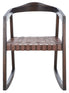  Safavieh Willa Rocking Dining Chair - Cognac / Walnut - Bonton