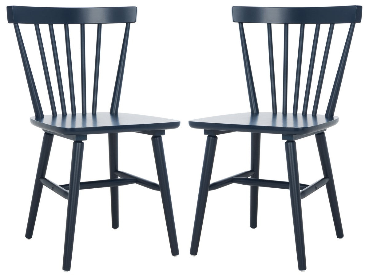  Safavieh Winona Dining Chairs Set of 2 - Navy - Bonton