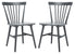  Safavieh Winona Dining Chairs Set of 2 - Grey - Bonton