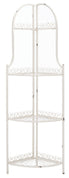  Safavieh Abarrane 4 Tier Outdoor Corner Shelf - Antique White - Bonton