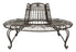  Safavieh Ally Darling Wrought Iron Outdoor Tree Bench - Rustic Brown - Bonton