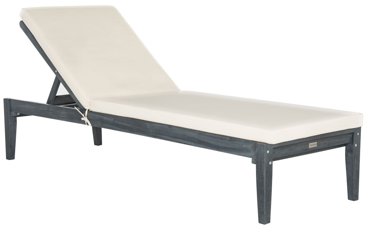  Safavieh Arcata Sunlounger - Ash Gray/Beige - Bonton