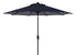  Safavieh Athens Inside Out Striped Crank Outdoor Auto Tilt Umbrella - Navy/White - Bonton