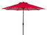  Safavieh Athens Inside Out Striped Crank Outdoor Auto Tilt Umbrella - Red/White - Bonton