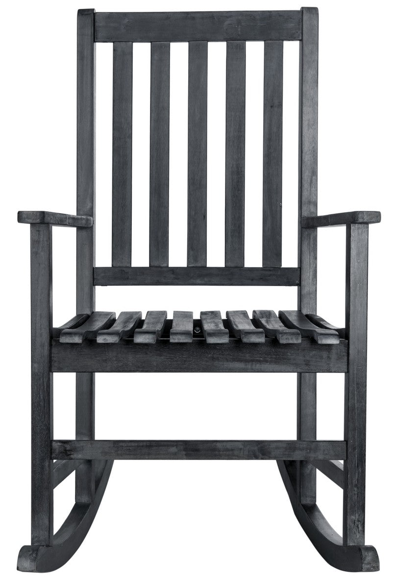  Safavieh Barstow Rocking Chair - Dark Slate Gray - Bonton