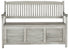  Safavieh Brisbane Storage Bench - Gray - Bonton