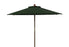  Safavieh Cannes Wooden Outdoor Umbrella - Hunter Green - Bonton