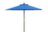  Safavieh Cannes Wooden Outdoor Umbrella - Pacific Blue - Bonton