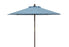  Safavieh Cannes Wooden Outdoor Umbrella - Blue - Bonton