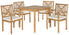  Safavieh Del Mar 5 Piece Dining Set - Natural/Beige - Bonton