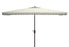  Safavieh Elegant Valance Rectangle Umbrella - Beige/White - Bonton