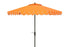  Safavieh Elegant Valance Auto Tilt Umbrella - Orange - Bonton