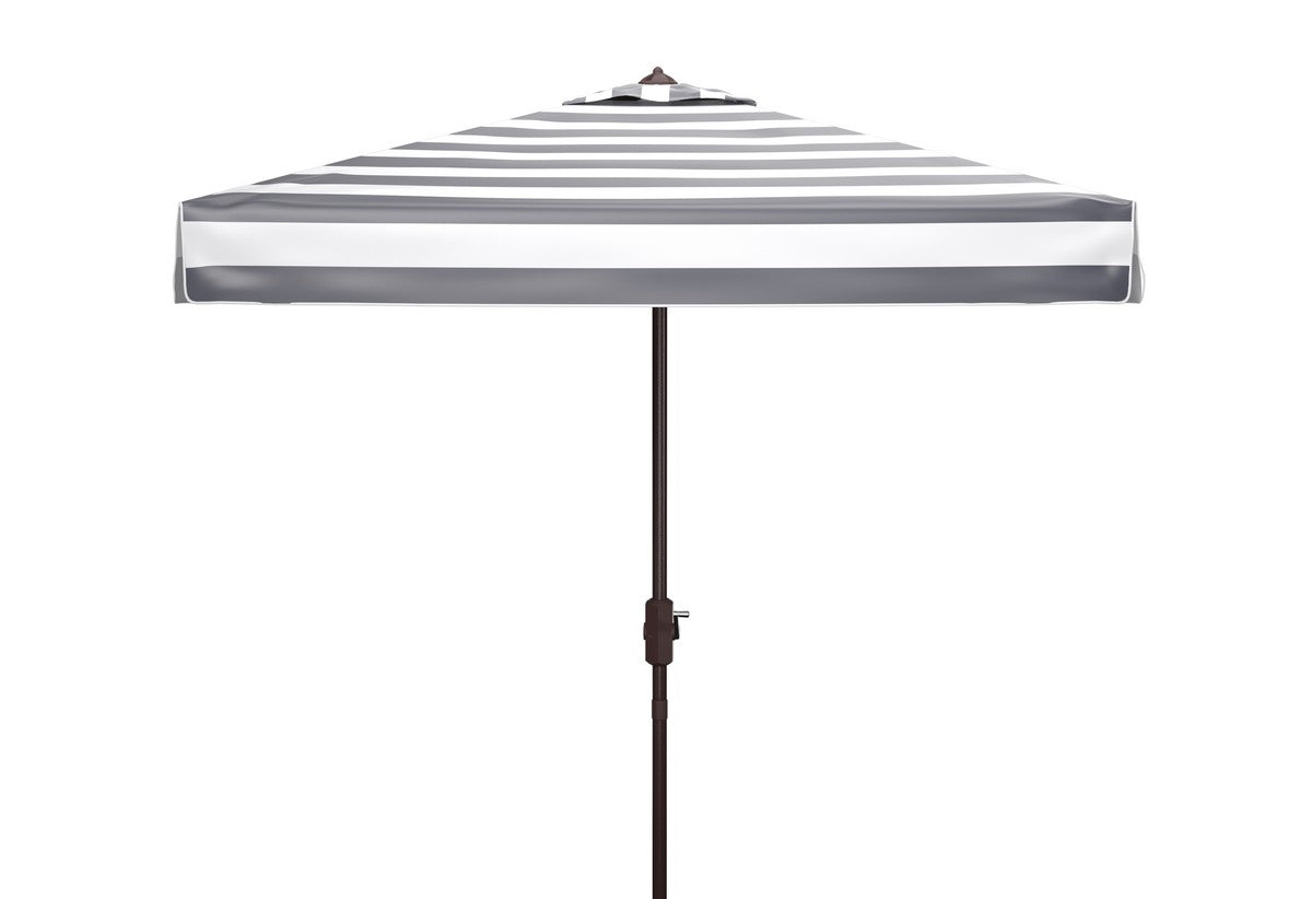  Safavieh Elsa Fashion Line Square Umbrella - Brown / White - Bonton