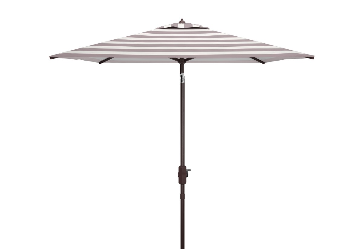  Safavieh Iris Fashion Line Square Umbrella - Gray/White - Bonton