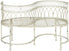  Safavieh Lara Kissing Bench - Antique White - Bonton