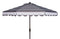 Maui Single Scallop Striped Crank Push Button Tilt Umbrella