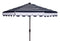 Maui Single Scallop Striped Crank Push Button Tilt Umbrella