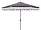 Maui Single Scallop Striped Crank Push Button Tilt Umbrella