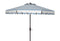 Maui Single Scallop Striped Crank Push Button Tilt Umbrella