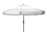  Safavieh Milan Fringe Round Crank Umbrella - White - Bonton