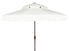  Safavieh Milan Fringe Double Top Crank Umbrella - White - Bonton