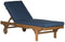 Newport Chaise Lounge Chair with Side Table