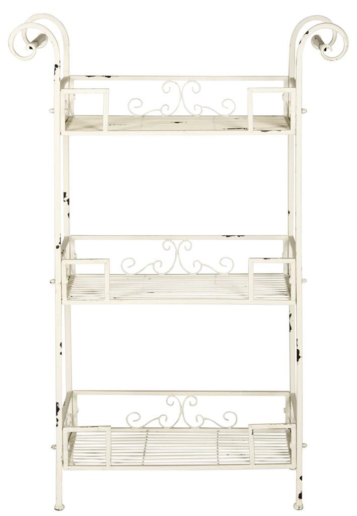  Safavieh Noreen 3 Tier Shelf - Antique White - Bonton