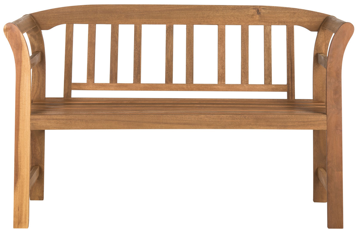  Safavieh Porterville 2 Seat Bench - Natural - Bonton