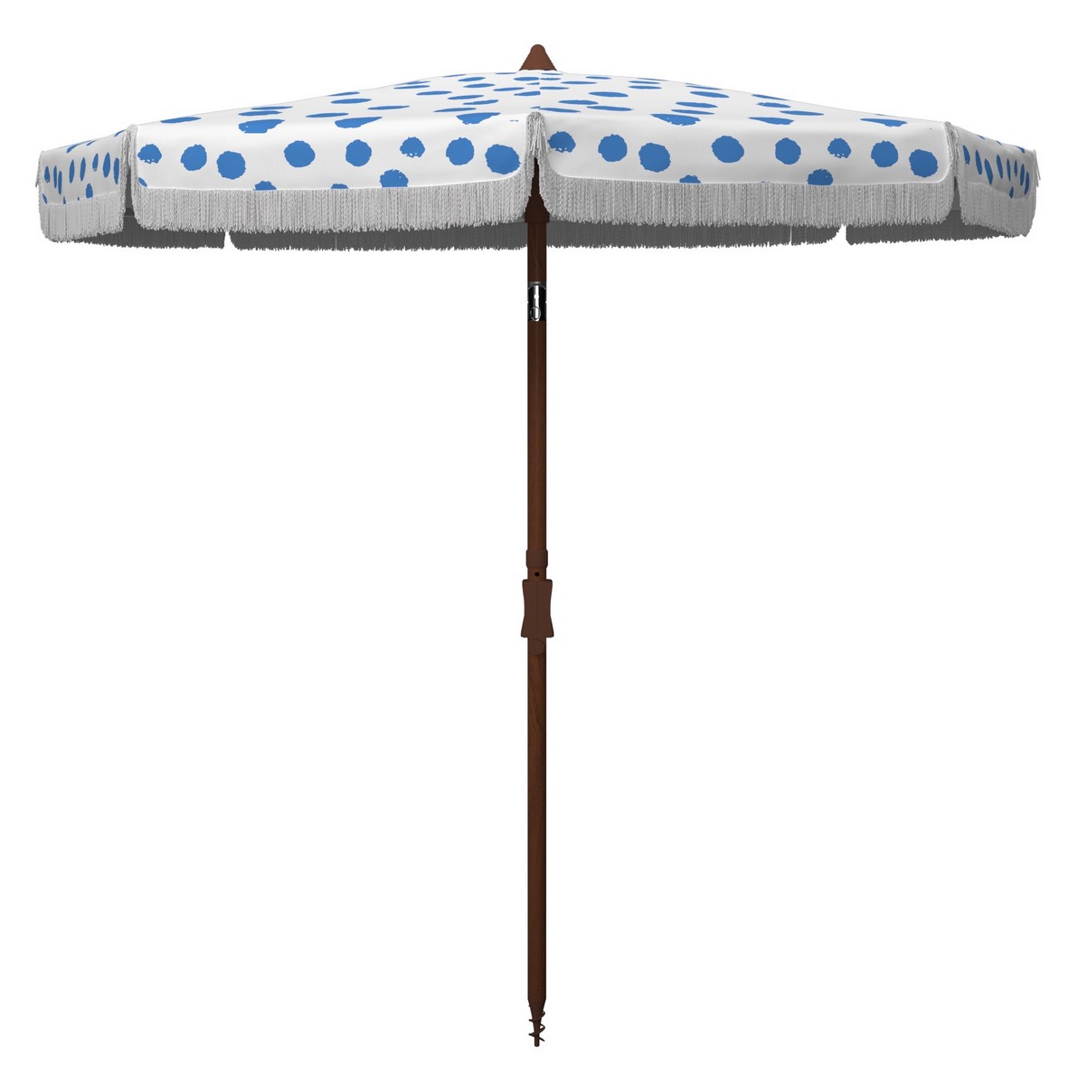  Safavieh Sydney Umbrella - White/Light Blue Polka Dot - Bonton