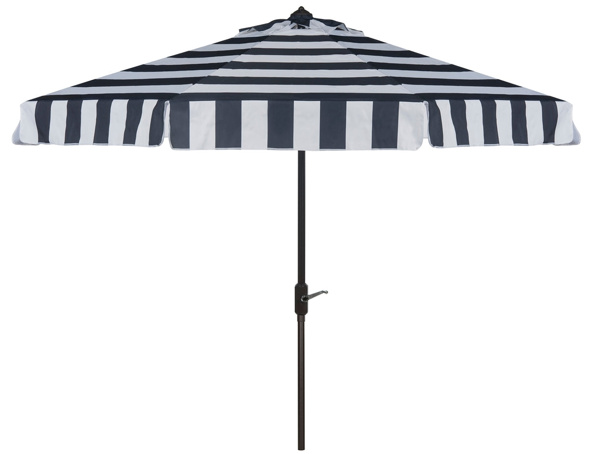  Safavieh Elsa UV Resistant Fashion Line Auto Tilt Umbrella - Navy / White - Bonton