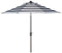  Safavieh Iris UV Resistant Fashion Line Auto Tilt Umbrella - Gray / White - Bonton